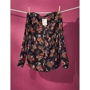 Anthropologie Conversations 28 of 52 Colloquial Collarless Buttondown Top